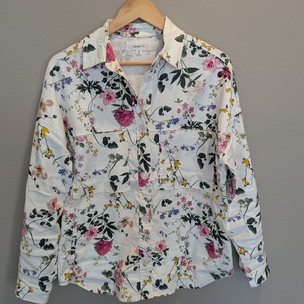 Level 99: Upcycled Eloise Oversized Shirt Jacket - Picture 5 of 5